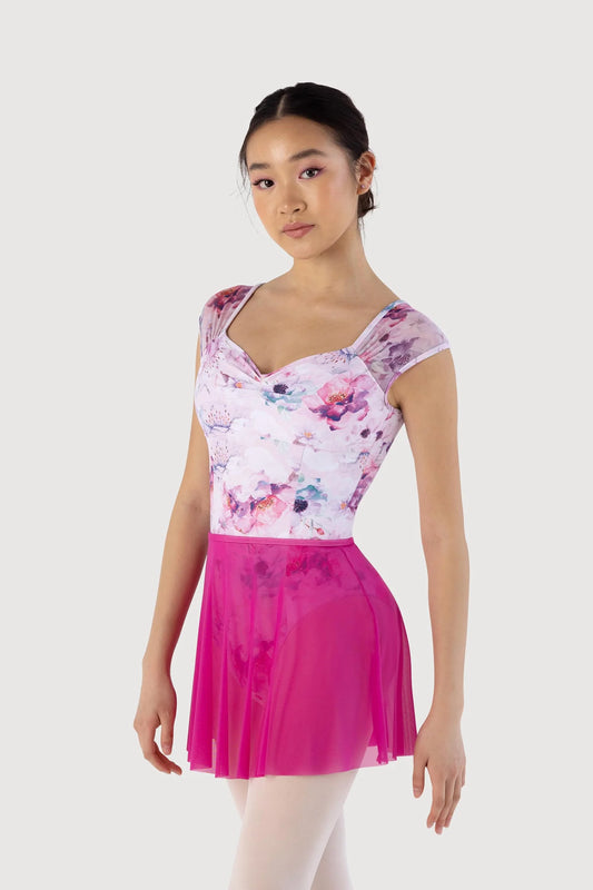 Bloch Bari Mesh Womens Skirt Raspberry