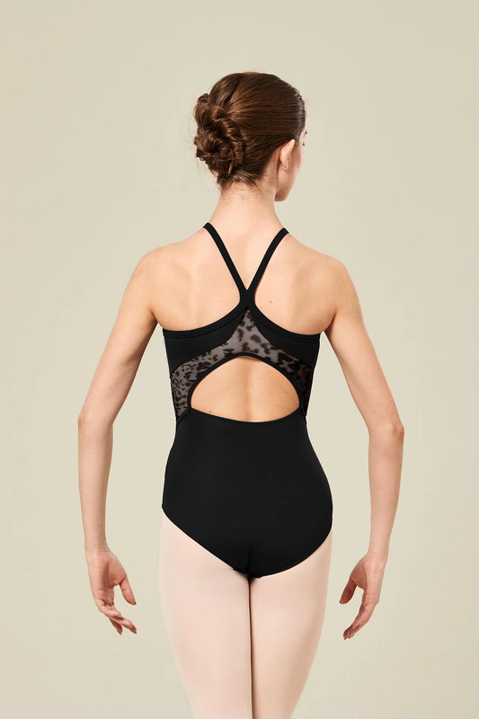 Bloch Lorita Animal Printed Mesh Womens High Neck Leotard