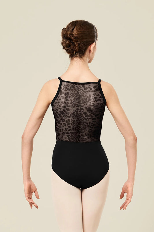 Bloch Maiko Animal Printed Mesh Womens Camisole Leotard