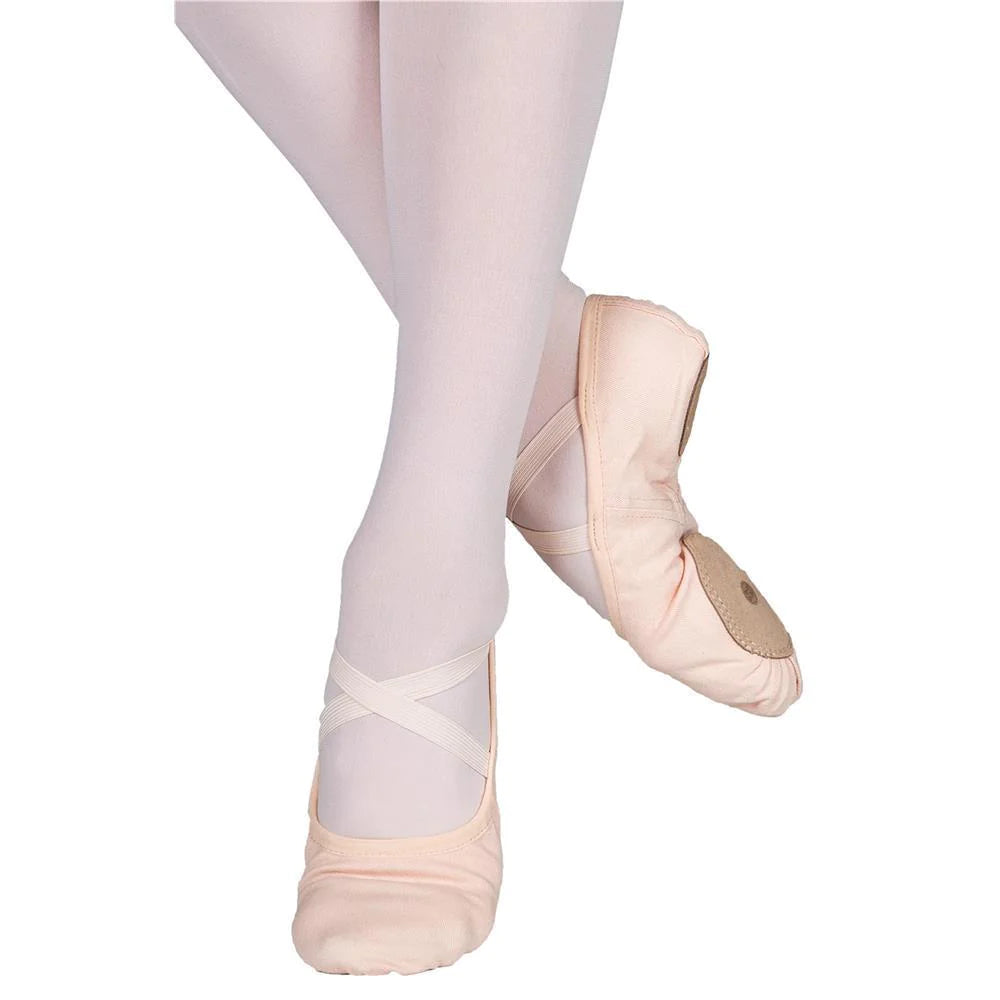 PW Stretch Canvas Split Sole Flat Child