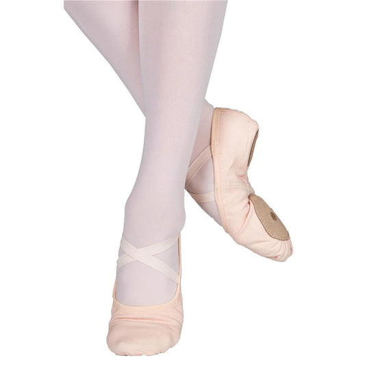 PW Stretch Canvas Split Sole Flat Child