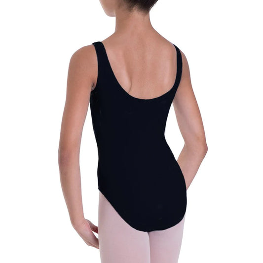 Bloch Overture Odetta Sleeveless Pleat Girls Leotard Black