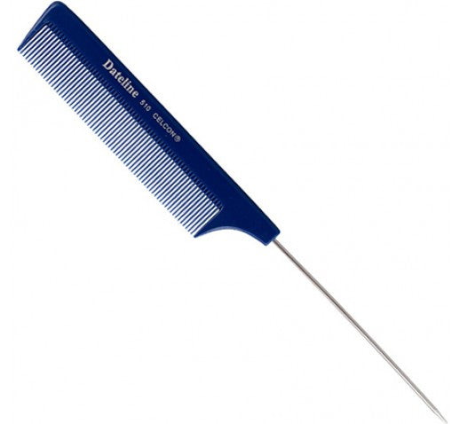 Fine Tooth Hair Comb Silver End