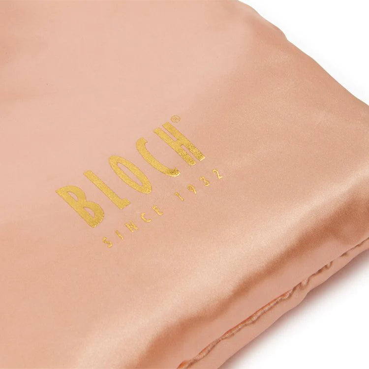 Bloch Gold Logo Satin Pointe Shoe Bag
