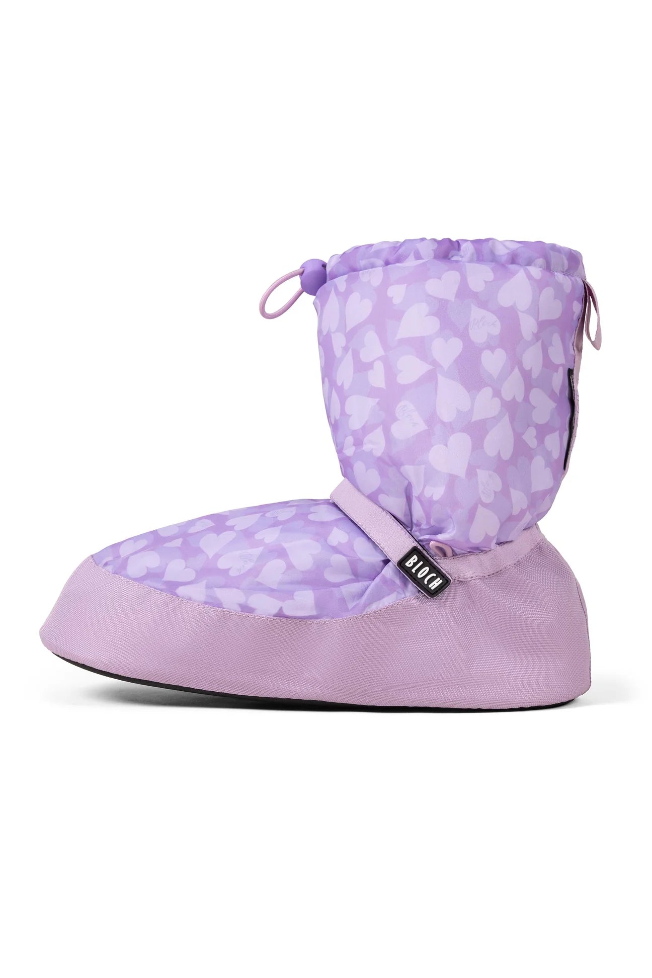 Bloch Children Confetti Hearts Printed Warmup Booties Lilac