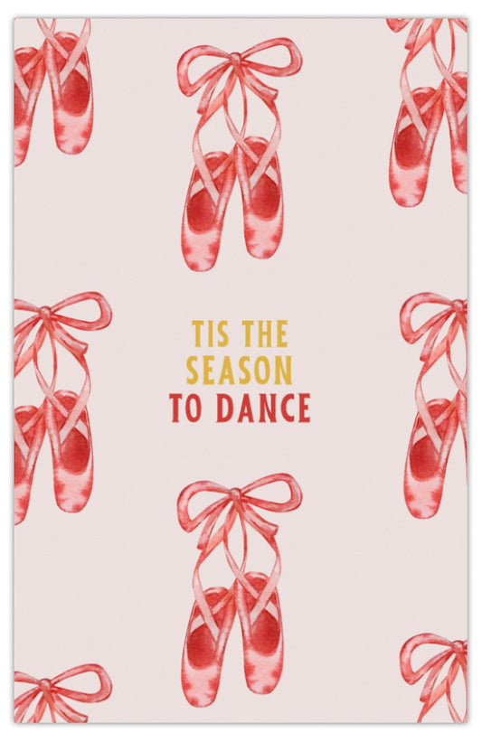 Tis the Season to Dance Flat Christmas Card